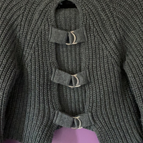 Wow Couture Sweater with open buckled back - Picture 3 of 4